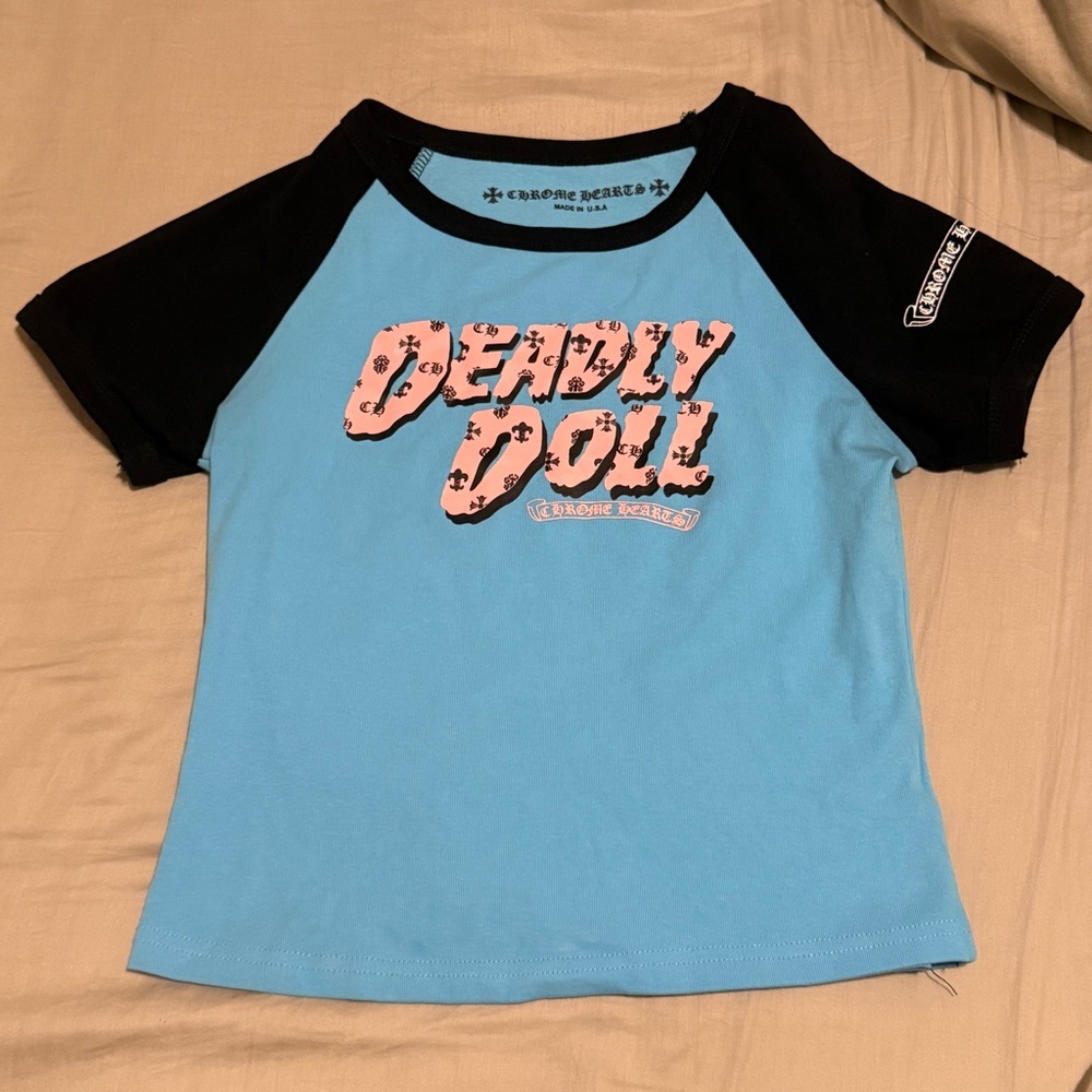Chrome Hearts deadly doll crop top